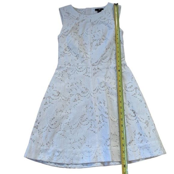 White Lace Sleeveless H&M Dress 6 - Picture 9 of 9